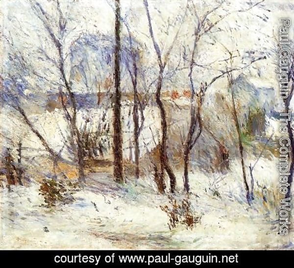 Paul Gauguin - Snow At Vaugirard