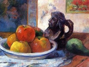 Paul Gauguin - Still Life With Apples  Pear And Ceramic Portrait Jug