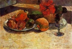 Paul Gauguin - Still Life With Mangoes And Hisbiscus