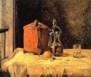 Paul Gauguin - Still Life With Mig And Carafe