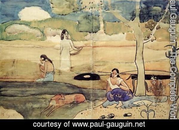 Paul Gauguin - Tahitian Scene