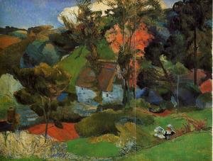 Paul Gauguin - The Aven Running Through Pont Aven