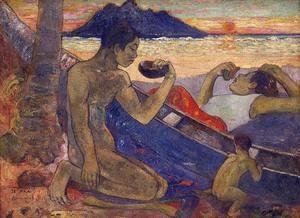 Paul Gauguin - The Canoe A Tahitian Family