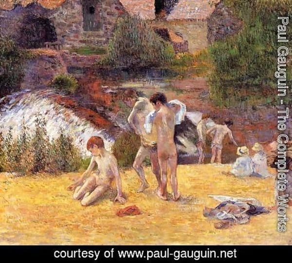 Paul Gauguin - The Moulin Du Bois D Amour Bathing Place