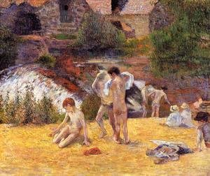 Paul Gauguin - The Moulin Du Bois D Amour Bathing Place