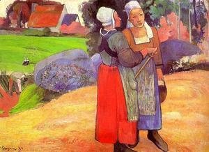 Paul Gauguin - Two Breton Peasants On The Road
