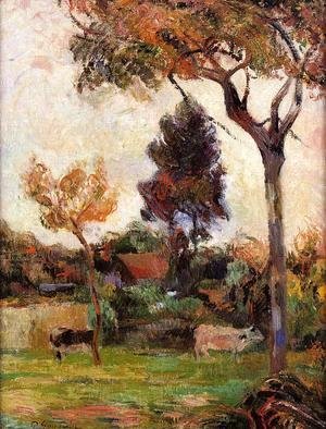 Paul Gauguin - Two Cows In The Meadow