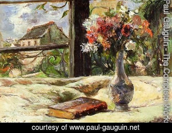 Paul Gauguin - Vase Of Flowers And Window