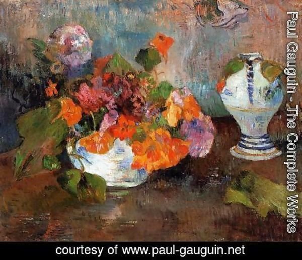 Paul Gauguin - Vase Of Nasturtiums
