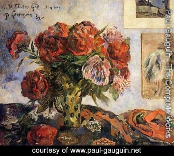 Paul Gauguin - Vase Of Peonies