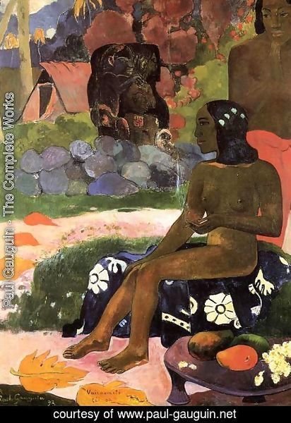 Paul Gauguin - Viaraumati Tei Oa Aka Her Name Is Viaraumati