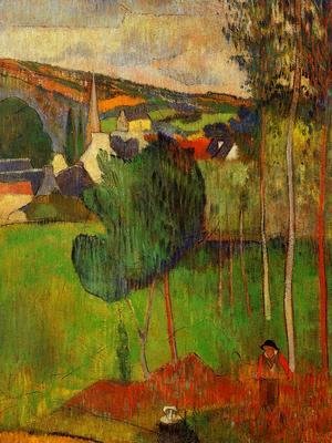 Paul Gauguin - View Of Pont Aven From Lezaven