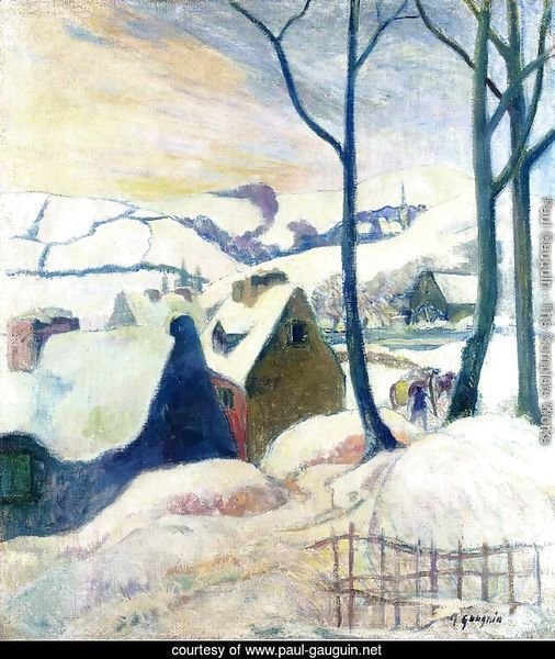 Village In The Snow
