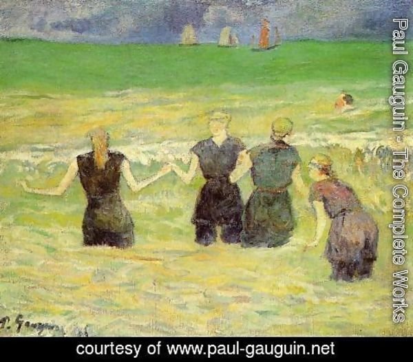Paul Gauguin - Women Bathing  Dieppe