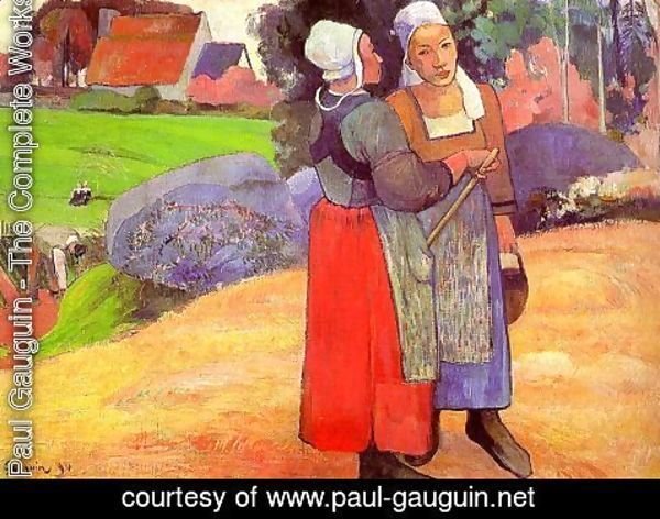 Paul Gauguin - Breton Peasants 1894