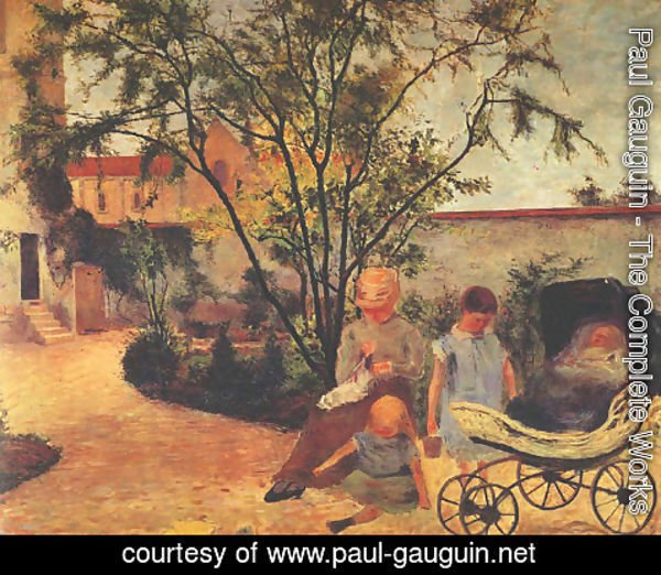 Paul Gauguin - Family of the Artist in the Garden