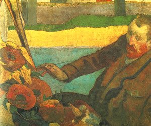 Paul Gauguin - Vincent van Gogh Painting Sun Flowers